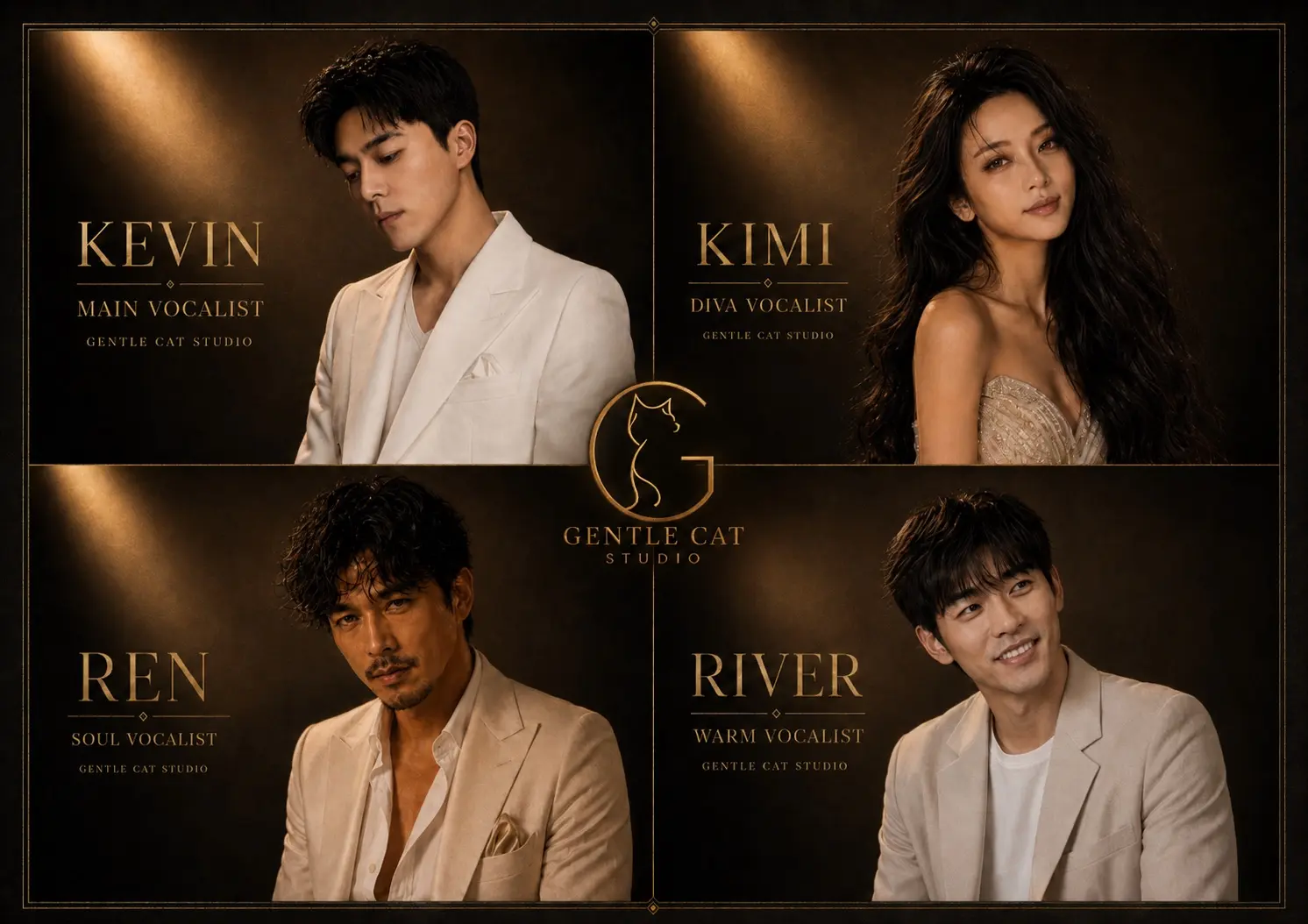Kevin、Kimi、Ren 與 River